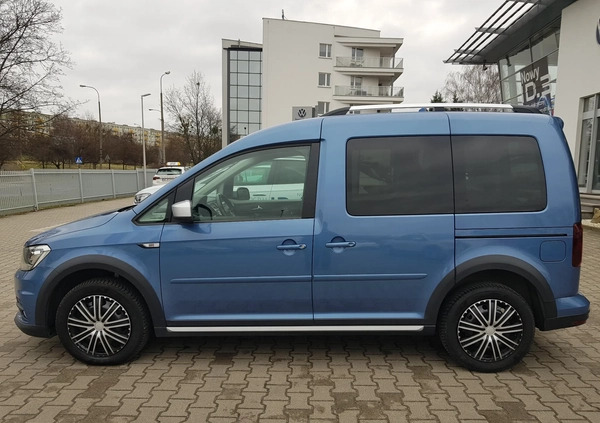 Volkswagen Caddy cena 86900 przebieg: 158930, rok produkcji 2018 z Chodzież małe 137